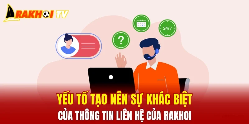 Yếu tố tạo nên sự khác biệt của thông tin liên hệ của RAKHOI
